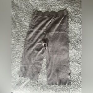 Mama maternity Gray Ribbed Knit Pants